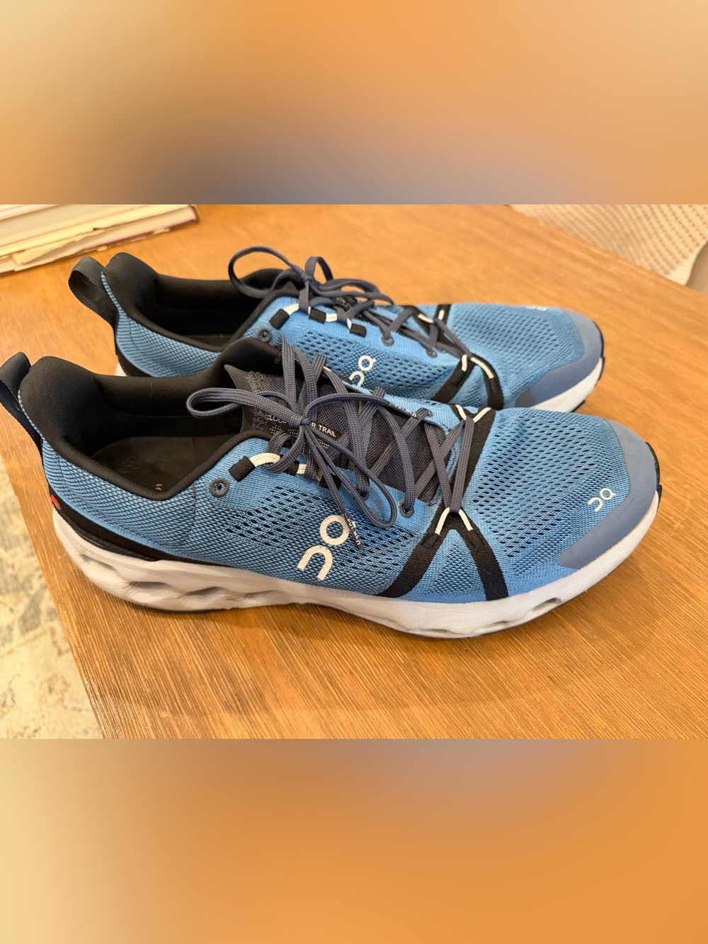 On Running Men’s Cloudsurfer Trail Running Shoes - Blue with Black Accents
